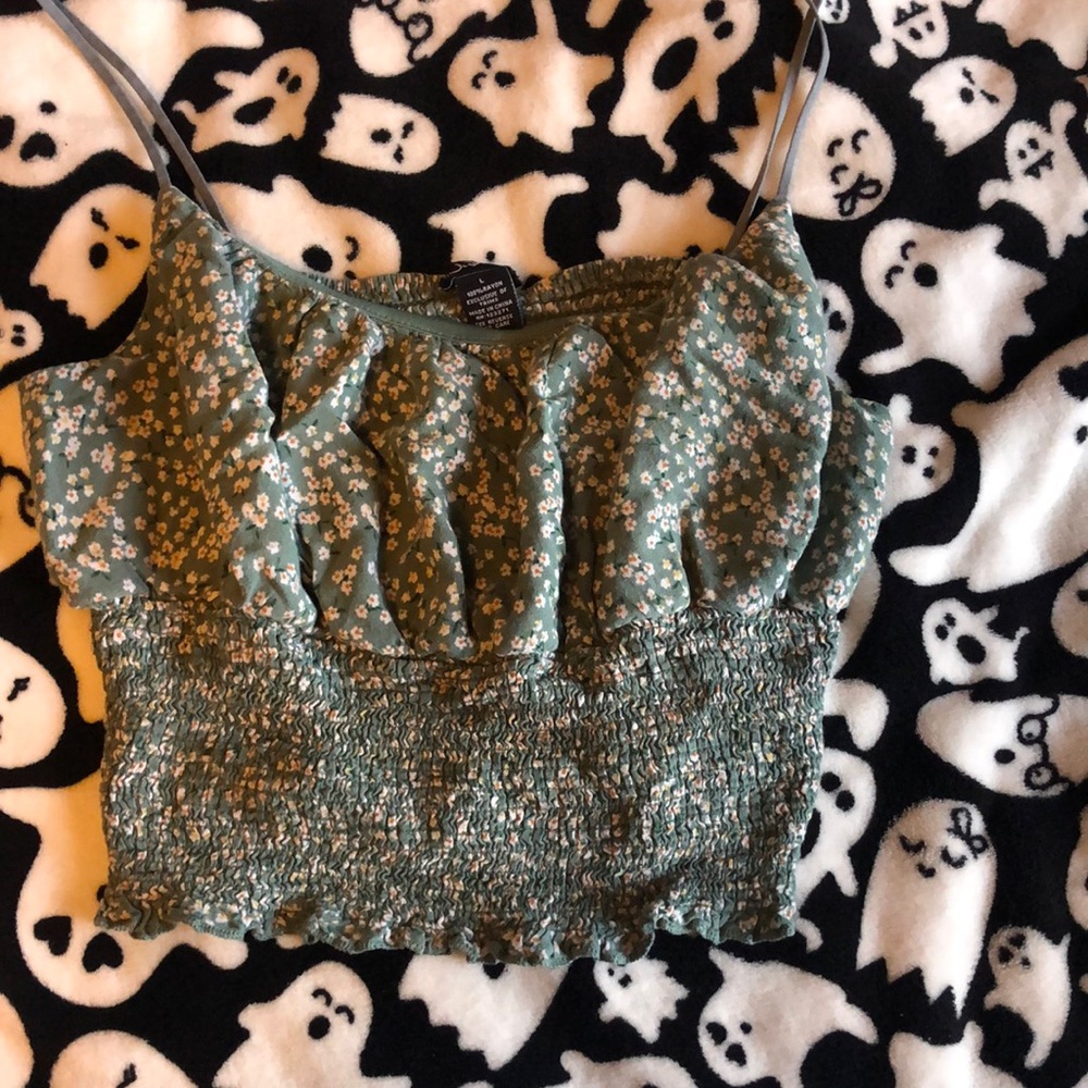 Large green Justify tank top
